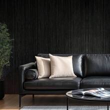 A Roll Of Black Imitation Cloth Wallpaper, A Fashionable And Simple Dark Style Wallpaper, Waterproof Self-Adhesive, Peel And Stick Wallpaper, Size: 60cm * 3/5/10M, Beautiful, Durable, Detachable, Easy To Install Wallpaper, Suitable For Home Living Room Bedroom Decoration, Furniture Cabinet Drawer Interior Wall Decoration, Decorative Stickers - Black - View 9