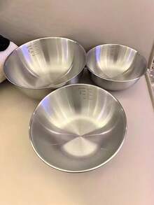 1 件/3 件不锈钢搅拌碗套装 - 耐用、多用途厨房碗，适用于烹饪、烘焙、盛菜 - 非常适合圣诞节、万圣节、复活节、感恩节，最适合圣诞节，非常适合感恩节 - 彩色 - 查看 4
