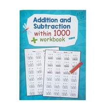 Lachilly 32 Pages Kids Math Workbook, Addition And Subtraction Within 1000, Elementary Educational Practice Book, Grade 2-3 Arithmetic Exercises, Homeschool Learning Materials - Multicolor - View 12