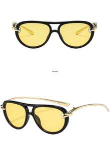 SeeBand Okulary przeciwsłoneczne typu Aviator unisex, okrągłe okulary przeciwsłoneczne retro oversize, okulary przeciwsłoneczne retro shield, damskie okulary przeciwsłoneczne z dużą oprawką, modne okulary przeciwsłoneczne w stylu europejskim i amerykańskim, akcesoria do podróży na świeżym powietrzu i do stylu ulicznego, modne okulary przeciwsłoneczne damskie, damskie okulary przeciwsłoneczne, strój jesienno-zimowy, akcesoria plażowe, styl retro Y2K basic, casualowy styl biznesowy, letnie wakacje na plaży, prezent na podróż na świeżym powietrzu - Wielokolorowe - Zobacz 34