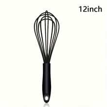 2 Packs Silicone Whisk Set (10" & 12") - Heat-Resistant Non-Scratch Balloon Whisks For Cooking, Baking, Mixing & Beating, Professional Kitchen Tools With Ergonomic Handle, Dishwasher (Black) - Multicolor - View 12