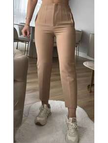 Women Pants - Beige - View 2