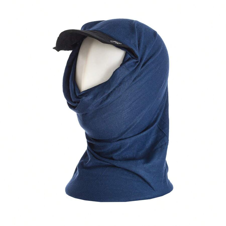 BUFF Multifunktionaler Schlauchschal mit Visier 113600 für Damen und Herren - Dunkelmarineblau - Übersicht 1