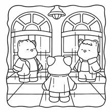 1 Stück FUZZY MEOWVIES 32-seitiges Warm Life of Stuffed Animals, Malbuch für Erwachsene zur Entspannung und Stressabbau, enthält süße Haustiere, um Freunde zum Spazierengehen einzuladen, das Muster ist bequem, die Linien sind klar und es sind verschiedene komfortable Musterszenen enthalten, Schulanfang, Schulmaterial, Zeichnen & Malen, Halloween, Weihnachten