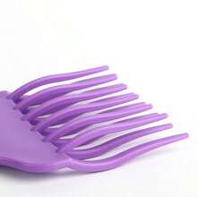 1pc Large Tooth Comb For Hair Dyeing & Styling, Double Layer Wavy Comb, Pomade Comb, Hair Styling Comb, Plastic Material, Suitable For Hairstyling At Home