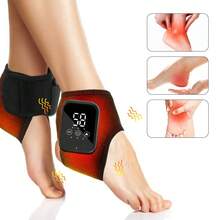 1PC Electric Heating Ankle Protection Hot Compress Vibration Massage Foot Therapy Device Ankle Joint Relaxation Heat Insulation Device,Ankle Massager