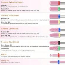 YP 10PCS Ceramic Nail Drill Bits Profional 3 32 Inch Electric Manicure Pedicure Drill Bits Nail Tech Set For Acrylic Gel Nails Efile Cuticle Remover Safety Bit For Nail Drill File Pink - 粉色 - 查看 5