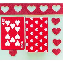 Color Poker Cards(Red/Black/Silver) Plastic Waterproof Playing Cards, Deck Of Cards,Women's Pool Poker Cards,Suitable For Family Gatherings And Beach And Swimming Pool Party Poker Card - 紅色 - 查看 7
