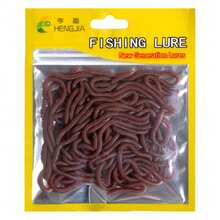 Earthworm Baits Fishing Soft Lure Durable And Well-Made Earthworm Artificial Lures Ideal For Fresh Water Fishing