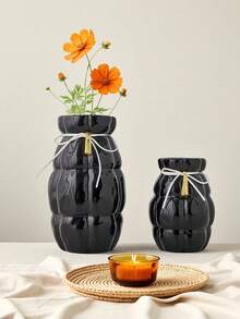 Nordic Modern Simple Creative Ceramic Rope Vase Home Living Room Dining Table Desktop Decoration Ornament Flower Utensils Home Decor Room Decor Flower Vase Glass Vase