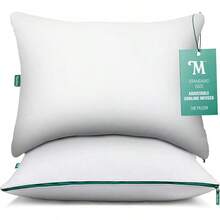 Marlow Almohada ajustable de espuma viscoelástica de Brooklinen - Proporciona alivio del dolor de espalda y cuello - Almohada para dormir de espalda, estómago y lateral, almohada con infusión de - Negro - Ver 9