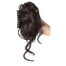 1 szt. damska spinka do włosów z warkoczy z syntetycznych włókien, wysoka spinka do warkoczy z koroną, spinka do baków, puszysty upięty kok, swobodna spinka do włosów z syntetycznych włókien, odpowiednia na każdą porę roku, jesień i zimę, akcesoria do włosów dla kobiet, stroje wakacyjne