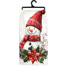 1 set/1 pieza/2 piezas Paños de cocina y paños de platos con estampado de pájaros navideños, adecuados para decoración de interiores en restaurantes, cocinas y baños, decoración de fiestas, regalos festivos y también pueden ser entregados como regalos de Navidad - Multicolor - Ver 6