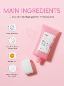 FENYI 4pcs Finei Japanese Cherry Blossom Exfoliating Gel, 60g Pore Minimizing Scrub Cream, Gentle Exfoliating Scrub, Non-Irritating, Moisturizing Brightening Facial Cleanser, Suitable For All Skin Types, SPA Self-Care, Gift For Girlfriend, Facial Care - 4pcs - View 5