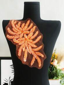 1 件蕾丝绣花网布底缝纫串珠水晶贴片，多种颜色可选，用于服装装饰、DIY 服装配饰、婚纱装饰、刺绣工艺品 - 多色 - 查看 3