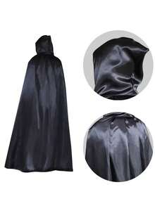 Capa de Segador de Halloween - Capa de lona negra para disfraces de vampiro, perfecta para fiestas y cosplay, Navidad