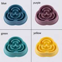 1PC Non-Slip Slow Feeder Dog Bowl - Promotes Healthy Eating & Reduces Bloating For Dogs And Cats With Digestive Issues - Multicolor - View 6