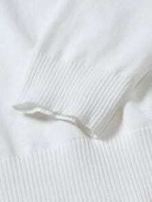 Autumn/Winter New High Neck Pullover Sweater, Casual Knit Top For Daily Wear