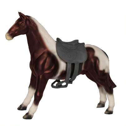 Cavalo Com Sela Vinil 23 Cm Animal Da Fazendinha - DB Play