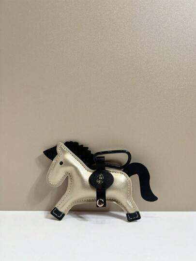 1PC Color Blocked PU Fashion Elegant Simple And Versatile Personalized Cute And Interesting Pony Shaped Horse Racing Graphic Backpack Shoulder Bag Slanted Shoulder Bag Handbag Tote Bag Armpit Bag Makeup Bag Other Storage Bag Pendant Car Pendant Keychain Waist Pendant Luggage Pendant Recognition Pendant Suitable For Couples, Girlfriends, Students, Men And Women Working, Commuting, Daily Dates, Holidays, Traveling And Business Trips Suitable For Men, Holidays, Giving Girlfriends, Giving Mothers Small Gifts, Giving Birthday Gifts