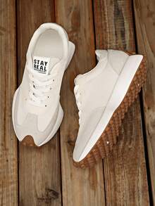 女士系带舒适运动鞋 - 轻便多功能休闲鞋，防滑橡胶鞋底，四季皆宜