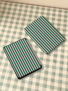 1 件粉色和绿色条纹/格子图案电子书保护套，兼容 Kindle Paperwhite 5/Kindle NK 11/iPad (A16) 11 英寸第 11 代 2025、iPad 10.2 英寸第 10 代，具有自动唤醒/睡眠功能，轻巧纤薄，可保护您的平板电脑/电子阅读器 - 彩色 - 查看 2