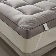 厚度1.18-1.95英寸，超柔软亲肤床垫，透气蓬松，适用于榻榻米、宿舍和露营——四季通用防滑设计，底部防滑