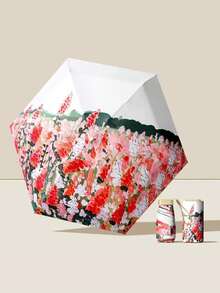 迷你折叠伞，防水便携旅行伞，女士防晒防紫外线伞，遮阳防雨两用，五折超轻便携，迷你旅行伞，防风防晒，99%紫外线防护，男女通用 - 彩色 - 查看 14