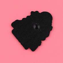 1 pezzo Spilla smaltata con citazione della strega di Ognissanti, spilla con scheletro cartoni animati, spilla da bavero, accessorio di moda, regalo per amici, accessorio per costume, ciondolo per borsa, accessorio per ufficio - nero - Visualizzare 5