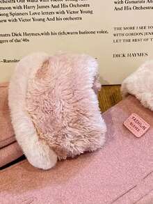 1双手套女士冬季加厚加厚新款学生可爱骑行防寒保暖手套 - 彩色 - 查看 5