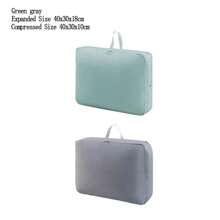 拉链压缩袋羽绒被收纳袋家用衣物被子毛毯棉被压缩整理袋旅行学校行李箱袋 - 彩色 - 查看 22