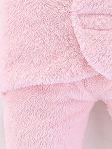 1 件男女通用新生儿双层羊毛襁褓毯，秋冬款