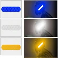 AD Reflective Car Stickers, Helmet PET Reflective Stickers, Multi - Scene Warning Stickers, Motorcycle And Bicycle Reflective Strips - Helmet Reflective Stickers - View 7
