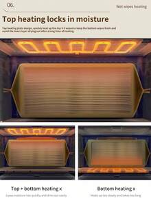Calentador de toallitas húmedas de invierno inteligente | Ventana transparente + dispensador de papel automático + calentamiento rápido por USB | Calentamiento instantáneo desde la primera toallita - calentador - Ver 9