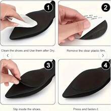 1/3/6/10pairs Non-Slip Shoe Pads For Bottom Of Shoes, Rubber Self Adhesive Anti-Slip Shoe Grips Stickers, High Heels Non-Skid Sole Protector, For Women Sandals Women Pumps White Heels, Boots Accessories For Women - màu đen - Xem 10