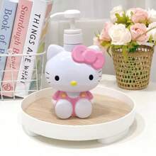 Sanrio Sticlă de duș cu șampon și gel de duș Sanrio cu personaje drăguțe de desene animate Kuromi Melody Hello Kitty/Cinnamon Dog, sticlă de presare pentru gadgeturi de baie, sticlă de loțiune drăguță Kuromi cu desene animate, sticlă de dispensare cu presare în formă de 3D, sticlă de șampon, sticlă de baie, capacitate mare, potrivită pentru depozitare în călătorii