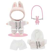 حقيبة كتف بشكل أرنب جميل، طقم بلوزة وبنطلون جديد، ل- ، هدية عيد ميلاد وعطلة (باستثناء الدمية الناعمة)