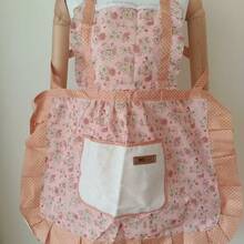 1pc Women's Apron, Household Kitchen Wipe-Clean Fashionable Princess Cooking Apron (There May Be Some Color Difference Due To Photography Equipment And Lighting)