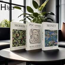 3pcs Foldable Decorative Fake Books, Minimalist Decor Books For Home, Office, Showroom