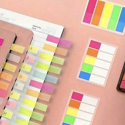 1/2/5/10 Books [100 Sheets Each] Random Color Round Waterproof Transparent Stickers, Self-Adhesive Kitchen Label Stickers Suitable For Various Kitchen Gadgets,Semi-Transparent Page Marker & Sticky Notes For Office & School Supplies Back To School Wall Decor Room Decor Wall Stickers Wall Sticker Home Decor