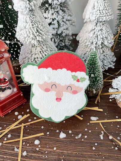 4 Packs Christmas Sponges Cartoon Christmas Kitchen Sponges Reusable, Dish Sponge For Washing Dishes,Heavy Duty Scrub Sponge,Double-Side Design, Durable & Long-Lasting With Hign Density Sponge