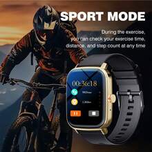 Reloj inteligente resistente al agua, llamada/marcación inalámbrica, múltiples modos deportivos, alerta y rechazo de llamadas entrantes, notificación de SMS, fondo de pantalla personalizable, compatible con smartphone/sistema Android - Multicolor - Ver 11