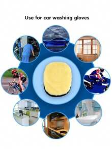 1/3/5pcs Car Wool Soft Hand Glove Cleaning Brush 17*25cm For Car Cleaning