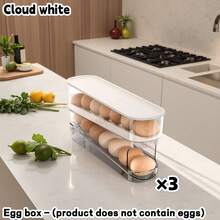 2pcs/1pc Rak Telur Pintu Samping Kulkas Kotak Penyimpanan Telur yang Dapat Dilepas Dispenser Telur Otomatis Berlapis Ganda Tempat Telur Dapur, Kotak Penyimpanan Telur, Pengatur Penyimpanan Telur, Rumah & Kehidupan, Penyimpanan & Pengorganisasian, Penyimpanan dan Pengorganisasian Dapur, Penyimpanan Telur, Persegi Panjang--Dengan Baki Bawah Anti Selip--Desain Berlapis yang Dapat Dilepas--Rak Penyimpanan Telur Dapur, Pengatur Penyimpanan Dapur, Hadiah Kembali ke Sekolah, Perlengkapan Asrama, Aksesoris Perjalanan, Set Makan Malam, Set Piring Makan Malam, Set Panci dan Wajan, Peralatan Dapur, Aksesoris Dapur, Hadiah Natal - MultiWarna - View 20