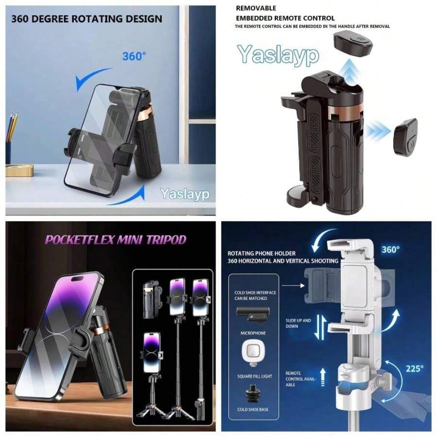 Baomaeyea Pocketflex Mini treppiede, 2025 nuovo treppiede mini JJ02