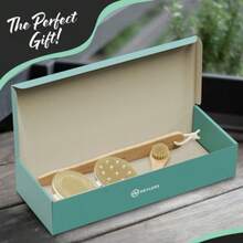 Exfoliating Dry Body Brush Set With Boar Bristles For Spa-Like Skin Care