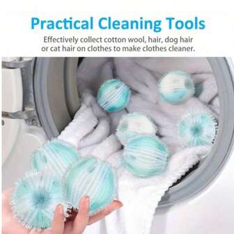 1/6/12件可重复使用宠物毛发去除器，宠物粘毛滚筒，无需电力，去除衣服、织物、床上用品、浴室、清洁用品上的绒毛，狗毛去除器，猫毛去除器，可重复使用粘毛器，小型犬配件
