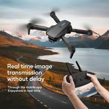 TOKQI E88 Drone Quadcopter, 720P HD Camera Light Flow Fixed Height Hover, One-Button 360° Stunt Flip, One Button Lifting, Entry-Level Folding Remote Control Dron Toy– Ideal Gift For Christmas, Halloween, And Thanksgiving.Thanksgiving.