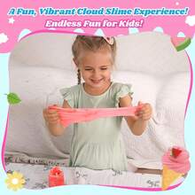 2 Pack Cloud Slime Kit With Red Watermelon And Mint Charms, Scented Slime Supplies Girls And Boys, Stress Relief Toy Kids Education, Party Favor, And Birthday,Birthday,Party Gifts,Squeeze Toy - Gói 3 cái - 3 - Xem 3