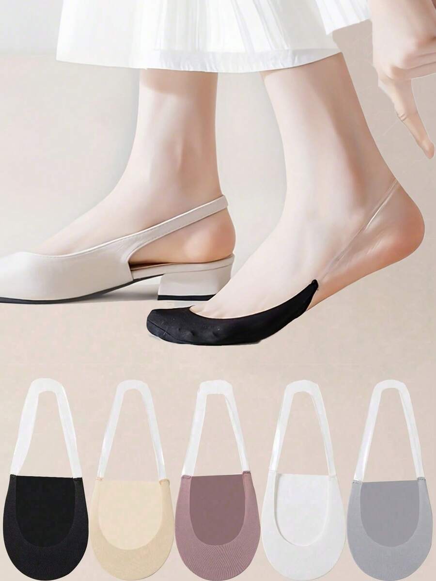 女士袜子超薄透气隐形半脚无痕低帮，女士夏季系带船袜，隐形半袜，防滑内胆袜，女士袜子透气夏季薄款隐形冰丝袜硅胶防滑底吸汗船袜，船袜隐形冰丝袜女士